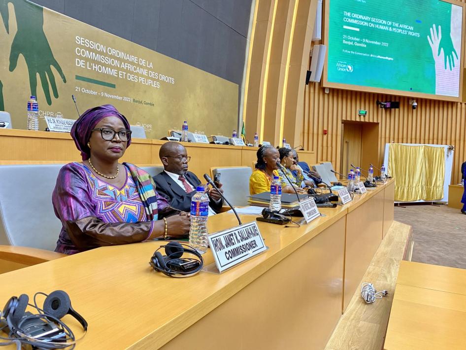 ACHPR Commissioners are chairing the ACHPR’s 73rd Session in Banjul, Gambia, October 2022.