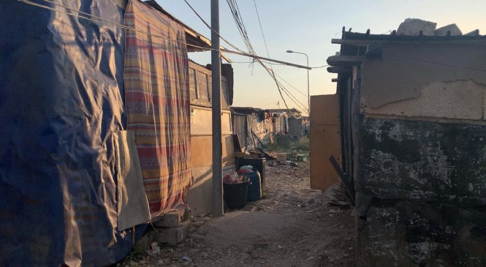 “Informal settlement “La Pista” in Borgo Mezzanone, Italy.