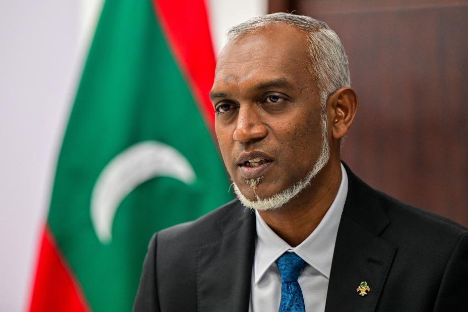  The incoming president of the Maldives, Mohammed Muizzu, during an interview in Malé, November 13, 2023.