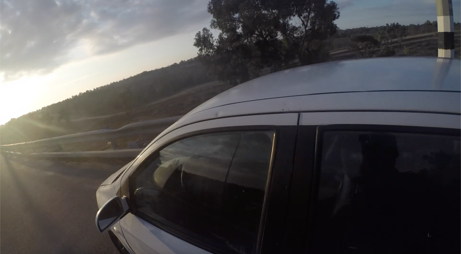 Car on the road