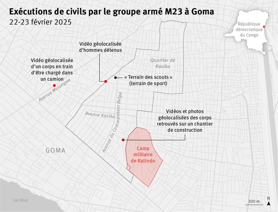 Carte de Goma, RDC.