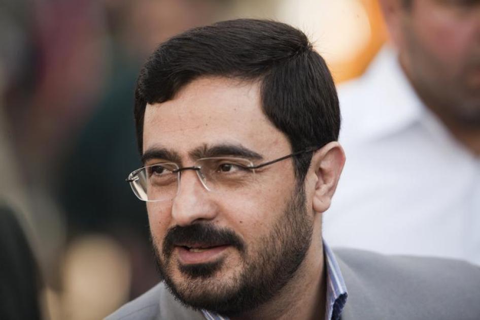 دادستان کل تهران، سعید مرتضوی در حال شرکت در مراسم اجرای حکم اعدام با طناب دار در این پرونده عکس از ۲ اوت ۲۰۰۷. © ۲۰۰۷ رویترز