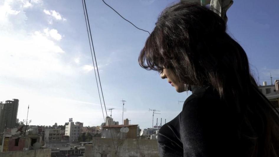 Miriam, a trans woman living in Bourj Hammoud in Beirut, has been arrested, shot at, arbitrarily dismissed, and denied housing on the basis of her gender identity. © 2019 Human Rights Watch