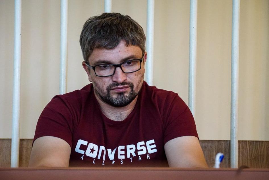 Крымский блогер и активист Нариман Мемедеминов на судебном заседании, Ростов-на-Дону, Россия, 2 октября 2019 г.