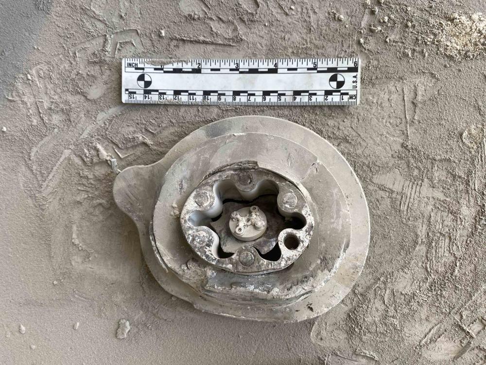 A heavy metal remnant with Allen bolts