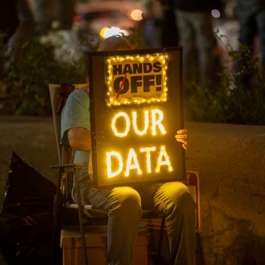 Hands Off protest 