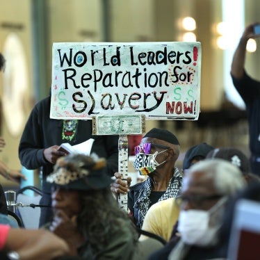 The Reparations Task Force meets to hear public input on reparations at the California Science Center in Los Angeles, US, September 22, 2022. 