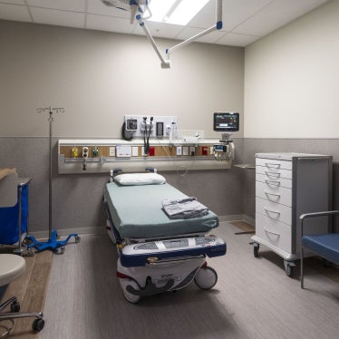 A room in the emergency department at UCI Health hospital in Irvine, California, US, November 6, 2025.