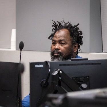 Mahamat Said Abdel Kani during closing statements in the courtroom of the International Criminal Court in The Hague, Netherlands, November 25, 2025.