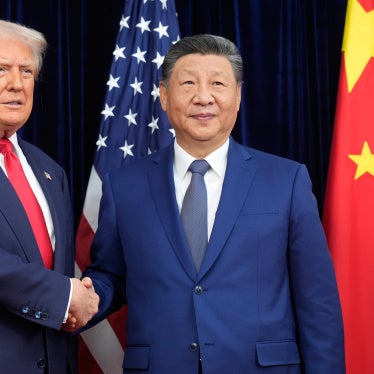 US President Donald Trump (left) and Chinese President Xi Jinping before their meeting at Gimhae International Airport in Busan, South Korea, October 30, 2025.
