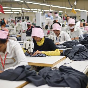 Women in the sewing division of a factory in Phnom Penh, Cambodia’s capital. Women constitute about 90 percent of the workforce in Cambodia’s garment industry.