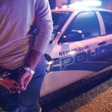  A woman arrested for prostitution in New Orleans, April 2011.