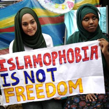 Protesters demonstrate against France's burkini ban outside the French Embassy in London, August 25, 2016.
