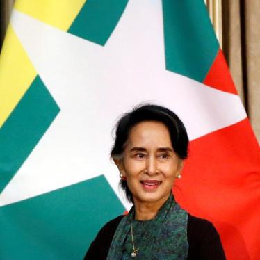 Myanmar State Counselor Aung San Suu Kyi attends a meeting event with Myanmar citizens residing in Japan in Tokyo, Japan on November 2, 2016. 