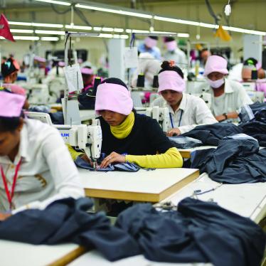 Women work in the sewing division of a factory in Phnom Penh, Cambodia’s capital.