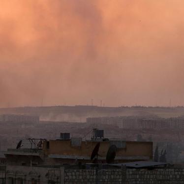 Smoke rises after airstrikes on Aleppo's Castello road, Syria on June 2, 2016.
