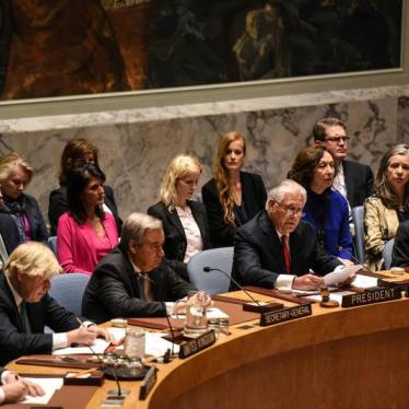 U.S. Secretary of State Rex Tillerson speaks at a Security Council meeting on the situation in North Korea at the United Nations, in New York City, U.S., April 28, 2017.