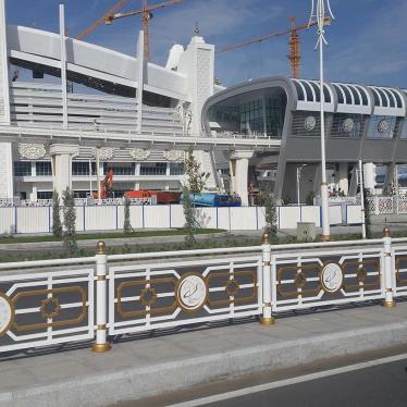 The main stadium in Ashgabat where the fifth Asian Indoor and Martial Arts Games will be held.