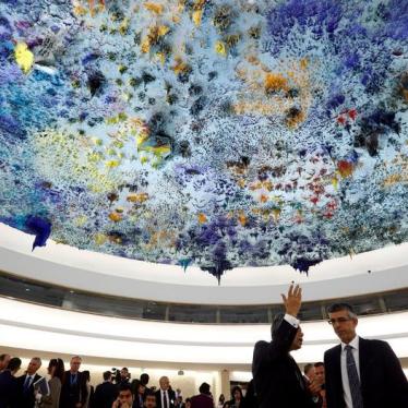 Delegates arrive for the 34th session of the UN Human Rights Council in Geneva, Switzerland, February 27, 2017.