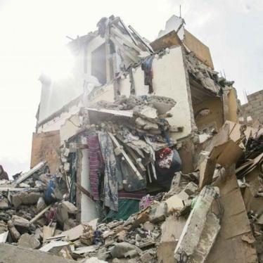 Saudi-led coalition aircraft struck three apartment buildings in Sanaa on August 25, 2017, killing at least 16 civilians, including 7 children, and wounding another 17, including 8 children.