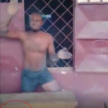 Screenshot of the video, at 05:41. Writing on a school desk suggests that the video is filmed at the Government Technical High School in Bali, North-West region.