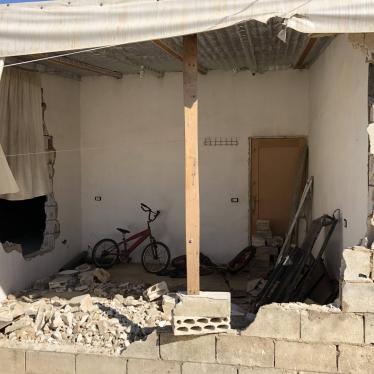 A partially dismantled shelter in a Syrian refugee camp in Arsal, Lebanon, June 20, 2019.