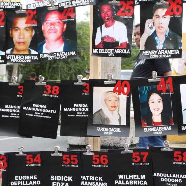 People commemorate the 10th anniversary of the gruesome Ampatuan Massacre in Manila, Philippines on November 23, 2019.