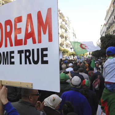 Algerians demonstrate to protest against the government, in Algiers Friday, Jan.3, 2020.