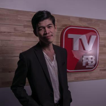 A screenshot of TVFB journalist, Sovann Rithy, who was arrested on April 7, 2020 for allegedly “stirring chaos” by quoting a Hun Sen speech.